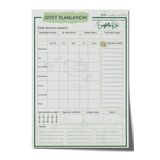 Planneradair DİYET PLANLAYICIM-Diyetini planla,30 HAFTALIK , A5 Boyutunda-