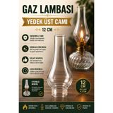 plant-home 12 cm Gaz Lambası Yedek Üst Camı – Dekoratif ve Nostaljik Gaz Lambaları ile Uyumlu Şeffaf Cam Fanus