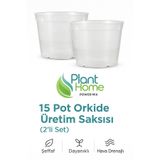 plant-home 15 Pot Orkide Üretim Saksısı - 2 Adet