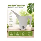 plant-home Çicek sulama kabı 1lt krem ( bone)