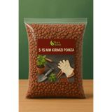plant-home Kırmızı Pomza Taşı 5-15 Mm 5 Litre Volkanik Cürüf Ponza Taşı Lav Kırığı