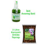 plant-home Palnthome PowerMix Bitki Besini ve 3 Litre Orkide Toprağı Set