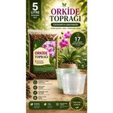 Plant Home Power Mix 2 Adet 17 Pot Orkide Üretim Saksısı ve 5 Litre Orkide Bitki Toprağı