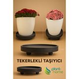 Plant Home Power Mix 35 cm Tekerlekli Saksı Altlığı – Ağır Yük Taşıyıcı, Saksı - Damacana - Hava Temizleyici - Tüp