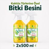 Plant Home Power Mix Bitki Besini İkili Set Kaktüs ve Sukulentler İçin 2x500 ml