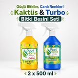 Plant Home Power Mix Bitki Besini Seti Turbo ve Kaktüs Kök Gelişim Destekleyici 2x500 ml