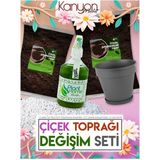 Plant Home Power Mix Çiçek Toprağı Değişim ve Bakım Seti Bitki Toprağı Böcek Sinek Yapmayan Özel Bakım Seti