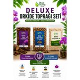 Plant Home Power Mix Deluxe Orkide Toprağı Seti – 3'lü Set | 1 Litre İthal Çam Kabuğu + 1 Litre Kil Bilyesi (8-16 mm) + 1 Litre Bitki Yetiştirme Lifi | Premium Orkide Dikim ve Saksı Değişim Seti
