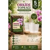 Plant Home Power Mix Orkide Toprağı 5 Litre / 2 Adet 19 Pot Orkide Üretim Saksısı