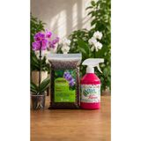 Plant Home Power Mix Orkide Toprağı 5litre + Bloom Doğal Çiçeklenme Destekleyici Sprey + 12 Pot 0.75 Litre Orkide Üretim Saksısı Hediye