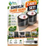 plant-home Sineklik Tamir Bandı 2 Adet Set 2 Metre x 48 mm Yapışkanlı Sineklik Yama ve Onarım Bandı
