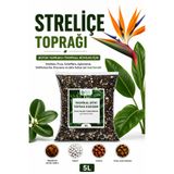 plant-home Straliçe (Cennet Kuşu Toprağı 5 L – Ficus, Schefflera, Aglaonema, Dieffenbachia, Dracaena ve Büyük Yapraklı Tropikal Bitkiler İçin Premium Hazır Toprak Karışımı