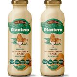 Plantero %100 Badem Sütü Bazı Konsantre 250gr 2'li Set, Vegan ve Koruyucu İçermez, 25 Bardak 6 lt Süt