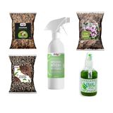 Planthome Powermix Orkide Bakım Seti 5’Li Besin - Böcek Kovucu - Çam Kabuğu - Kil - Coco Husk