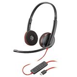 Plantronics Blackwire 3220 Kablolu Kulaklık (Plantronics) - Gürültü Önleyici Mikrofon - Stereo Tasarım - USB-C veya USB-A ile PC/Mac'e bağlanın - Ekiplerle Çalışır, Yakınlaştırma - Amazon Exclusive