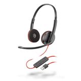 Plantronics - Blackwire C3210, USB-A kablolu kulaklık - Mikrofon kollu iki kulaklı kulaklık (stereo) - Bağlantı yoluyla PC/Mac'e bağlayın - Takımlar, yakınlaştırma ve daha fazlasıyla uyumlu, köpük