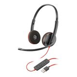 Plantronics Stereo USB Kulaklık 'Blackwire C3220', Siyah