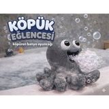 Plasfire Köpük Yapan Banyo Oyuncağı Ahtapot – Bebek ve Çocuk Banyo Içi Eğlenceli Baloncuk Aparatı - Beyaz - Gri