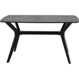 PLASMOB 80X120 MDF Mutfak Masası (Sadece Masa) Salon Masası Balkon Masası Viktoria Serisi-Siyah