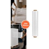 Plas+Plus El Tipi Beyaz Streç Film Mobilya Eşya Koli Palet Paket Taşıma Sarma Koruma 40 cm x 300 m 23 Mikron