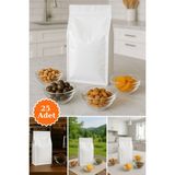 Plas+Plus Flat Bottom Kilitli Doypack Kahve Kuruyemiş Bakliyat Kedi Kumu Yem Saklama Torbası 33x17 cm 25 Adet