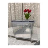 Plastard 4,5 L Süzgeçli Mikrodalga Fırında Kullanılabilir Hava,Koku Geçirmez Fresh Box Saklama Kabı
