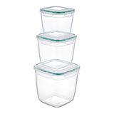 Plastart 3'lü Set Fresh Box Derin Kare Saklama Kabı