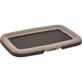 Plastart Akıllı Köpek Tuvaleti Elekli Sistem 59 x 39 x 5,5 cm Pratik Kullanım İçin - Kahverengi