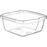 Plastart Kare Badya 7 Lt Plastik Malzeme ile Çok Amaçlı Kullanım İçin Pratik Leğen