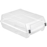 Plastart Kilitli Şeffaf Bot Kutusu 30 cm x 37 cm Dayanıklı ve Pratik Yapı ile Koruma