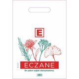 plasteks Yilmazambalaj Eczane Poşeti El Geçme Lotus Baskılı 17 x 27 cm 30 kg 9000 Adet
