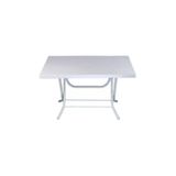 Plastico Metal Ayaklı Katlanır Plastik Masa 70X120 Cm Açık Gri