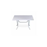 Plastico Metal Ayaklı Katlanır Plastik Masa 70X120 CM kırık beyaz