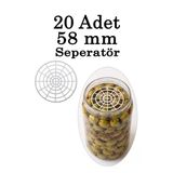 Plastik 20 Adet 58Mm Turşu Zeytin Salamura Yaprak Basma Baskı Seperatör Filtre