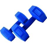 Plastik 3 kg x 2 Adet Fitness Dambıl Ağırlık Seti Mavi, 3kgfitness1 - Çok Renkli - Standart