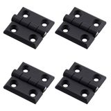Plastik 40X40 Mm Yaprak Menteşe 4 Adet Set Dayanıklı Dolap Çekmece Kapak Mobilya Menteşe Küçük
