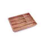 Plastik 5 Bölmeli Kahverengi Çekmece İçi Kaşıklık Organizer Düzenleyici 36Cm×29Cm