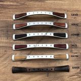 Plastik Ahşap Desenli Kulp Pal 96mm ( 2 Adet)