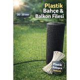 Plastik Antresit Dekoratif Bahçe Çiti Perde Balkon Filesi 20 Mm Göz Kedi Filesi Kümes Filesi Çiti
