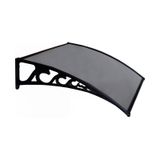 Plastik Ayak 6mm Levhalı Pratik Sundurma 100x150 Cm Antrasit Gri