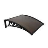 Plastik Ayak 6mm Levhalı Pratik Sundurma Kanopi 100x150 cm Siyah