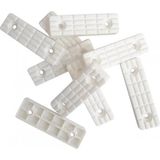 Plastik Baza Dolap Pabucu (10 Adet) (Siyah)