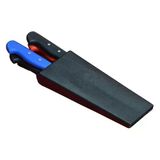 Plastik Bıçak Kütüklüğü 4 Lü - Kırmızı, Plastik, Kemerlikli Bıçak Çanta P129985s9747