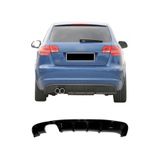 plastik body kit Audi A3 8p (2008-2010) Uyumlu Arka Tampon - Difüzör (Plastik)