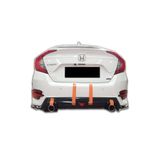 plastik body kit Honda Civic FC5 Mügen (2015 - 2022) Arka Ek (Plastik) BOYASIZ