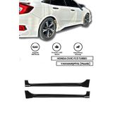 plastik body kit 🚗 Honda Civic Fc5 Sedan Turbo (2015-2020) Uyumlu Yan Marşpiyel Seti Plastik ⚡ | Boyasız