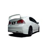 plastik body kit Honda Civic FD6 (2006-2011) Uyumlu Mugen Arka Tampon Eki - Difüzör (Plastik)