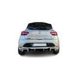 plastik body kit Renault Clio 4 (2012-2019) Rs Style Egzoz Görünümlü Arka Tampon Eki - Difüzör (Plastik) Uyumlu