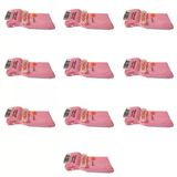 Plastik Çatal Pembe Renkli Lüx Parti Piknik Davet Doğum Günü Çatalı - 18 Cm. - 25 Adetlik 10 Paket