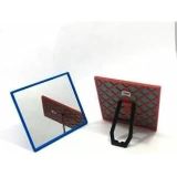 Plastik Çerçeveli Ekonomik Masa Üstü Makyaj Aynası 17x14 cm-No:20 Türk Malı Cam-Ayna Kalitesi iyidir